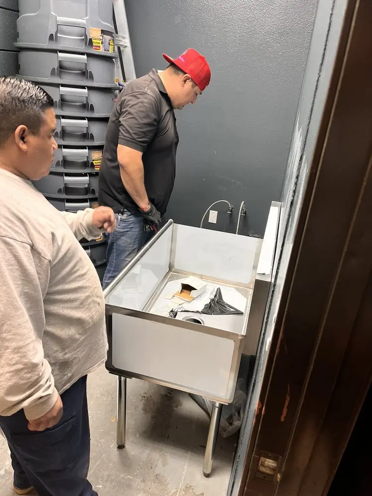 Commercial plumbing and sink installation in Tapawingo